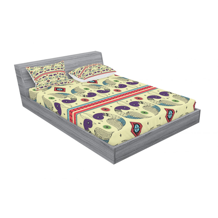 East Urban Home Creative Peacock Sheet set Wayfair